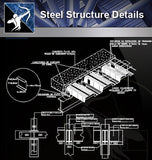 【Steel Structure Details】Steel Structure Details Collection V.4 - Architecture Autocad Blocks,CAD Details,CAD Drawings,3D Models,PSD,Vector,Sketchup Download