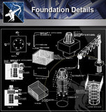【Foundation Details】Foundation Details 1 (Recommanded!!) - Architecture Autocad Blocks,CAD Details,CAD Drawings,3D Models,PSD,Vector,Sketchup Download