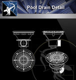 【Sanitations Details】Pool Drain detail - Architecture Autocad Blocks,CAD Details,CAD Drawings,3D Models,PSD,Vector,Sketchup Download