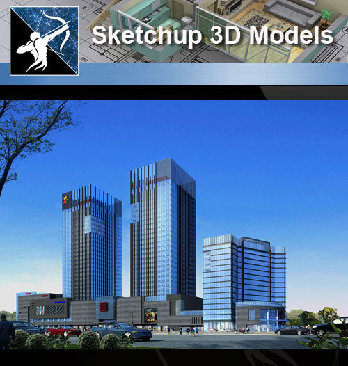 ★★Sketchup 3D Models--Architecture Concept Sketchup Models 12 - Architecture Autocad Blocks,CAD Details,CAD Drawings,3D Models,PSD,Vector,Sketchup Download
