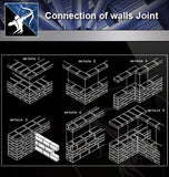 【Concrete Details】Connection of walls Joint - Architecture Autocad Blocks,CAD Details,CAD Drawings,3D Models,PSD,Vector,Sketchup Download