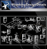 【Sanitations Details】Plumbing Design (Recommanded!!) - Architecture Autocad Blocks,CAD Details,CAD Drawings,3D Models,PSD,Vector,Sketchup Download