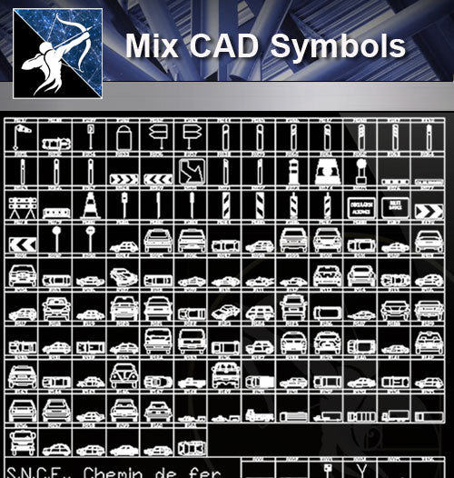 【Free Symbols CAD Blocks】Mix cad Symbols - Architecture Autocad Blocks,CAD Details,CAD Drawings,3D Models,PSD,Vector,Sketchup Download