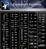 【Free Symbols CAD Blocks】Equipment Symbols - Architecture Autocad Blocks,CAD Details,CAD Drawings,3D Models,PSD,Vector,Sketchup Download