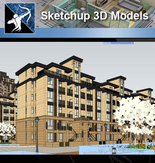 ★★Sketchup 3D Models--Architecture Concept Sketchup Models 19 - Architecture Autocad Blocks,CAD Details,CAD Drawings,3D Models,PSD,Vector,Sketchup Download