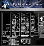 【Electrical Details】Electrical detail of house - Architecture Autocad Blocks,CAD Details,CAD Drawings,3D Models,PSD,Vector,Sketchup Download
