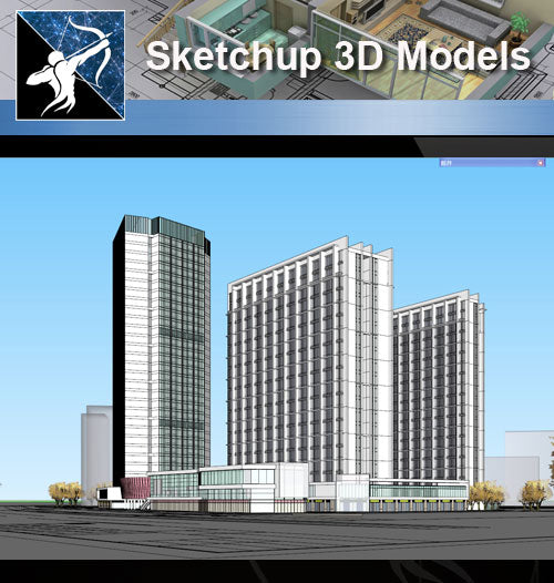 ★★Sketchup 3D Models--Architecture Concept Sketchup Models 9 - Architecture Autocad Blocks,CAD Details,CAD Drawings,3D Models,PSD,Vector,Sketchup Download