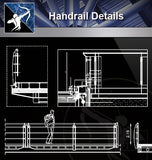 【Handrail Details】 - Architecture Autocad Blocks,CAD Details,CAD Drawings,3D Models,PSD,Vector,Sketchup Download