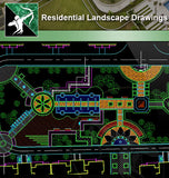 ★Residential Landscape CAD Drawings V.1 - Architecture Autocad Blocks,CAD Details,CAD Drawings,3D Models,PSD,Vector,Sketchup Download