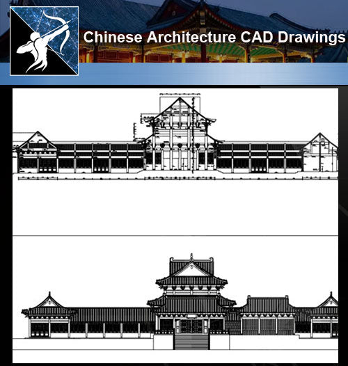 ★Chinese Architecture CAD Drawings-Chinese Temple - Architecture Autocad Blocks,CAD Details,CAD Drawings,3D Models,PSD,Vector,Sketchup Download