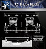 【Bridge Details】RC Bridge - Architecture Autocad Blocks,CAD Details,CAD Drawings,3D Models,PSD,Vector,Sketchup Download