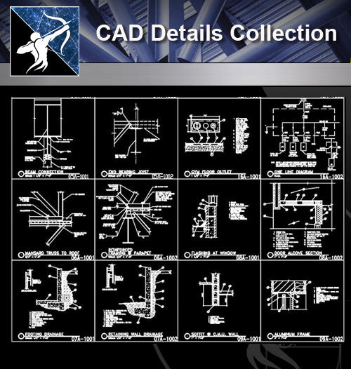 【Architecture Details】Details Collection - Architecture Autocad Blocks,CAD Details,CAD Drawings,3D Models,PSD,Vector,Sketchup Download