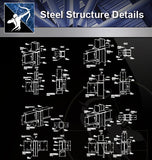 【Steel Structure Details】Steel Structure Details Collection V.6 - Architecture Autocad Blocks,CAD Details,CAD Drawings,3D Models,PSD,Vector,Sketchup Download