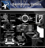 【Sanitations Details】Sanitations CAD Details - Architecture Autocad Blocks,CAD Details,CAD Drawings,3D Models,PSD,Vector,Sketchup Download