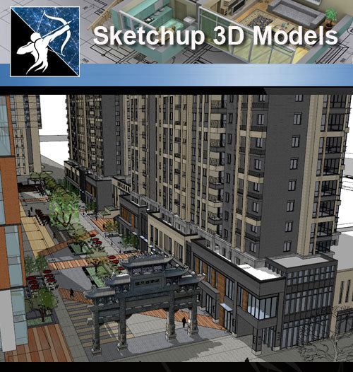 ★★Sketchup 3D Models--Architecture Concept Sketchup Models 14 - Architecture Autocad Blocks,CAD Details,CAD Drawings,3D Models,PSD,Vector,Sketchup Download