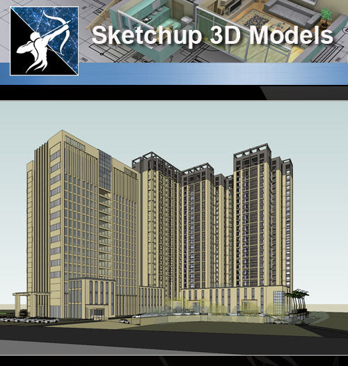 ★★Sketchup 3D Models--Architecture Concept Sketchup Models 15 - Architecture Autocad Blocks,CAD Details,CAD Drawings,3D Models,PSD,Vector,Sketchup Download
