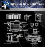 【Architecture Details】Structure Details Drawings - Architecture Autocad Blocks,CAD Details,CAD Drawings,3D Models,PSD,Vector,Sketchup Download
