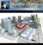 ★★Sketchup 3D Models--Architecture Concept Sketchup Models 7 - Architecture Autocad Blocks,CAD Details,CAD Drawings,3D Models,PSD,Vector,Sketchup Download
