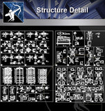 【Architecture Details】Structure Detail 2 - Architecture Autocad Blocks,CAD Details,CAD Drawings,3D Models,PSD,Vector,Sketchup Download