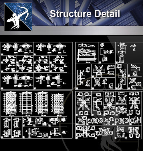 【Architecture Details】Structure Detail 2 - Architecture Autocad Blocks,CAD Details,CAD Drawings,3D Models,PSD,Vector,Sketchup Download