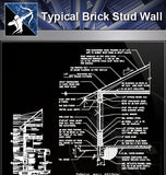 【Wall Details】Typical Wall Details - Architecture Autocad Blocks,CAD Details,CAD Drawings,3D Models,PSD,Vector,Sketchup Download
