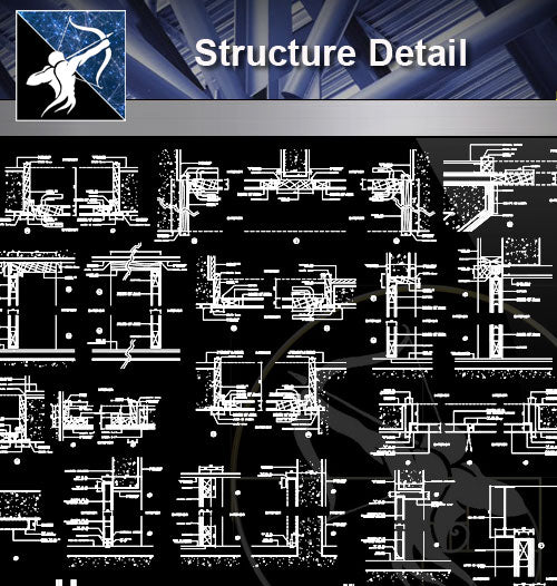 【Architecture Details】Structure Detail - Architecture Autocad Blocks,CAD Details,CAD Drawings,3D Models,PSD,Vector,Sketchup Download