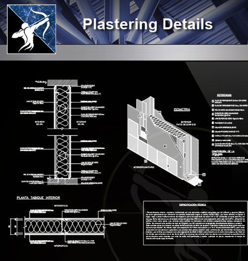 【Concrete Details】Plastering details - Architecture Autocad Blocks,CAD Details,CAD Drawings,3D Models,PSD,Vector,Sketchup Download