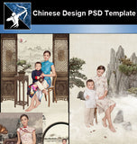 ★★Chinese-Style Family Album Design PSD Template - Architecture Autocad Blocks,CAD Details,CAD Drawings,3D Models,PSD,Vector,Sketchup Download