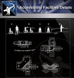 【Free Accessibility Facilities Details】Accessibility Facilities CAD Details 1 - Architecture Autocad Blocks,CAD Details,CAD Drawings,3D Models,PSD,Vector,Sketchup Download