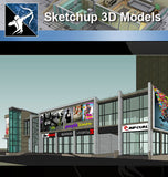 ★Sketchup 3D Models-Business Building Sketchup Models 2 - Architecture Autocad Blocks,CAD Details,CAD Drawings,3D Models,PSD,Vector,Sketchup Download