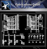 【Architecture Details】Fabrications Detail - Architecture Autocad Blocks,CAD Details,CAD Drawings,3D Models,PSD,Vector,Sketchup Download