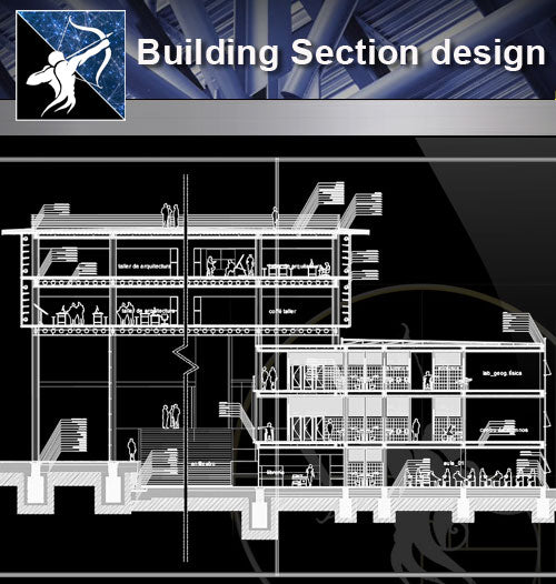 【Architecture Details】Building Section Design Details - Architecture Autocad Blocks,CAD Details,CAD Drawings,3D Models,PSD,Vector,Sketchup Download