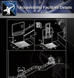 【Free Accessibility Facilities Details】Accessibility Facilities CAD Details 2 - Architecture Autocad Blocks,CAD Details,CAD Drawings,3D Models,PSD,Vector,Sketchup Download
