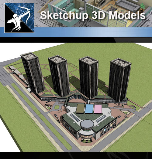 ★★Sketchup 3D Models--Architecture Concept Sketchup Models 21 - Architecture Autocad Blocks,CAD Details,CAD Drawings,3D Models,PSD,Vector,Sketchup Download