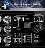 【Electrical Details】Electric Lay-out Details - Architecture Autocad Blocks,CAD Details,CAD Drawings,3D Models,PSD,Vector,Sketchup Download