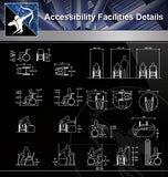 【Free Accessibility Facilities Details】Accessibility Facilities CAD Details 3 - Architecture Autocad Blocks,CAD Details,CAD Drawings,3D Models,PSD,Vector,Sketchup Download