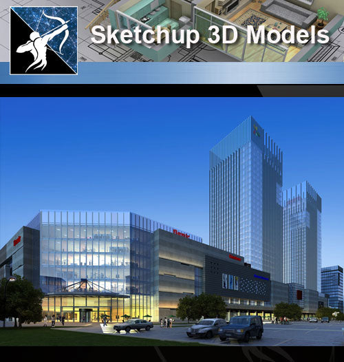 ★★Sketchup 3D Models--Architecture Concept Sketchup Models 11 - Architecture Autocad Blocks,CAD Details,CAD Drawings,3D Models,PSD,Vector,Sketchup Download