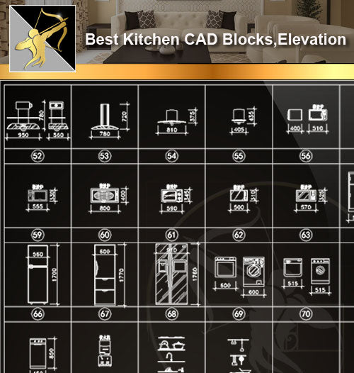 ★Interior Design CAD Blocks -Kitchen CAD Blocks,Kitchen Elevation,Kitchen Design - Architecture Autocad Blocks,CAD Details,CAD Drawings,3D Models,PSD,Vector,Sketchup Download