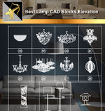 ★Interior Design CAD Blocks -Lamp CAD Blocks,Lights,Lamp Design - Architecture Autocad Blocks,CAD Details,CAD Drawings,3D Models,PSD,Vector,Sketchup Download