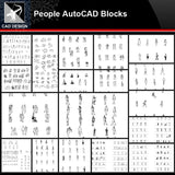 ★【People Autocad Blocks Collections】All kinds of People CAD Blocks - Architecture Autocad Blocks,CAD Details,CAD Drawings,3D Models,PSD,Vector,Sketchup Download