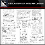 ★【Autocad Blocks Combo Pak Libraries V.1】All kinds of CAD blocks Bundle - Architecture Autocad Blocks,CAD Details,CAD Drawings,3D Models,PSD,Vector,Sketchup Download