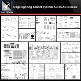 ★【State lighting sound system Autocad Blocks Collections】All kinds of State lighting CAD Drawings - Architecture Autocad Blocks,CAD Details,CAD Drawings,3D Models,PSD,Vector,Sketchup Download