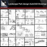 ★【Landscape Park Design Details Autocad Drawings Collections】All kinds of Landscape Details CAD Drawings - Architecture Autocad Blocks,CAD Details,CAD Drawings,3D Models,PSD,Vector,Sketchup Download