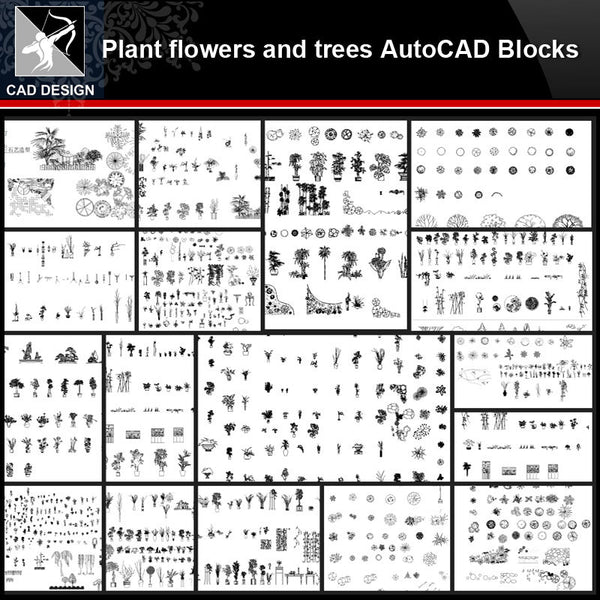 ★【Plants,flowers,tree Autocad Blocks Collections】All kinds of Plants CAD Blocks - Architecture Autocad Blocks,CAD Details,CAD Drawings,3D Models,PSD,Vector,Sketchup Download