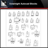 ★【Downlight Autocad Blocks】-All kinds of Lighting Autocad Blocks Collection - Architecture Autocad Blocks,CAD Details,CAD Drawings,3D Models,PSD,Vector,Sketchup Download