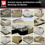 💎【Sketchup Architecture 3D Projects】Ancient roman architecture model- Sketchup 3D Models V2 - Architecture Autocad Blocks,CAD Details,CAD Drawings,3D Models,PSD,Vector,Sketchup Download