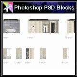 ★Interior Design Plan & Elevation Elements-Photoshop PSD Blocks V.10 - Architecture Autocad Blocks,CAD Details,CAD Drawings,3D Models,PSD,Vector,Sketchup Download