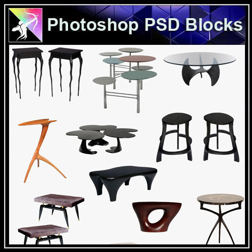 【Photoshop PSD Blocks】Sofa & Chair PSD Blocks V.4 - Architecture Autocad Blocks,CAD Details,CAD Drawings,3D Models,PSD,Vector,Sketchup Download