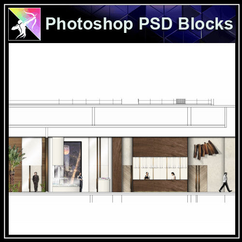 ★Interior Design Plan & Elevation Elements-Photoshop PSD Blocks V.6 - Architecture Autocad Blocks,CAD Details,CAD Drawings,3D Models,PSD,Vector,Sketchup Download