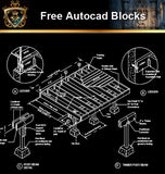 ★Free CAD Details-Deck Framing Details - Architecture Autocad Blocks,CAD Details,CAD Drawings,3D Models,PSD,Vector,Sketchup Download